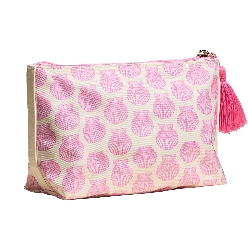 Shell Pattern Tassel Multi Purpose Portable Pouch Bag