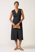 Women's Laurel Zip Front Midi Dress