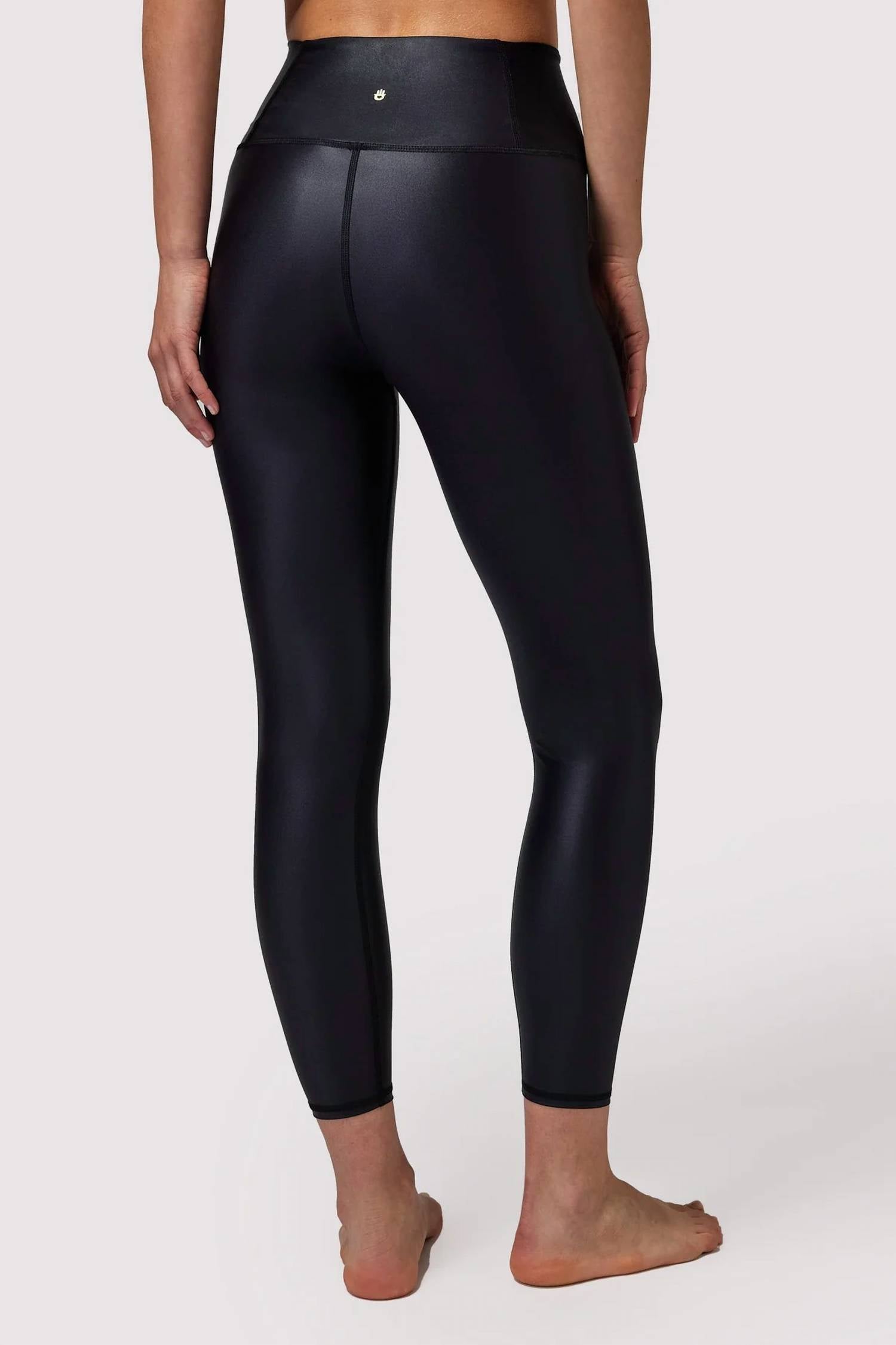 Ada Wet Look Leggings In Blk