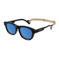 Gucci Sunglasses Square Full Rim, Black Frame And Brown Lens Gg1238S001