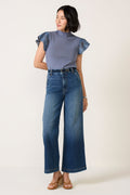 Women's Petite Jodi Trouser Wide Leg Jean