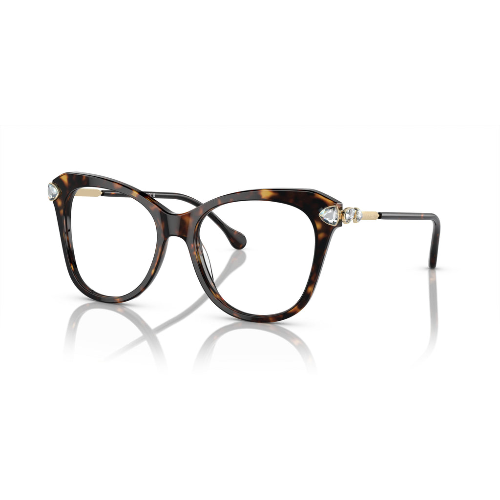 0Sk2012 Bold Cat-Eye Sunglasses with Crystal Embellishments