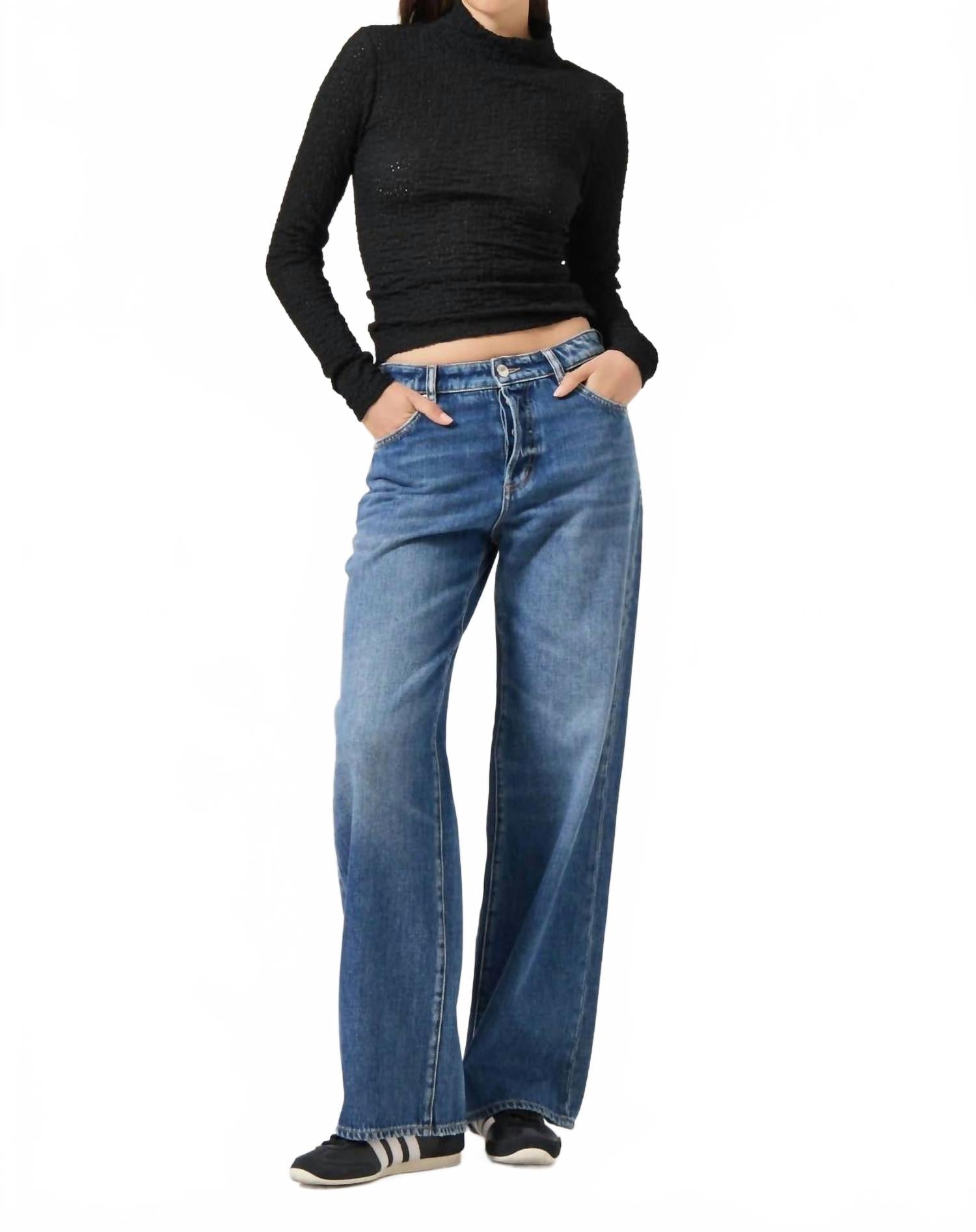 Kate Mid Rise Baggy Jean In Paris Texas
