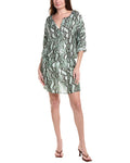 Monte and Lou Karli Silk-Blend Shirtdress