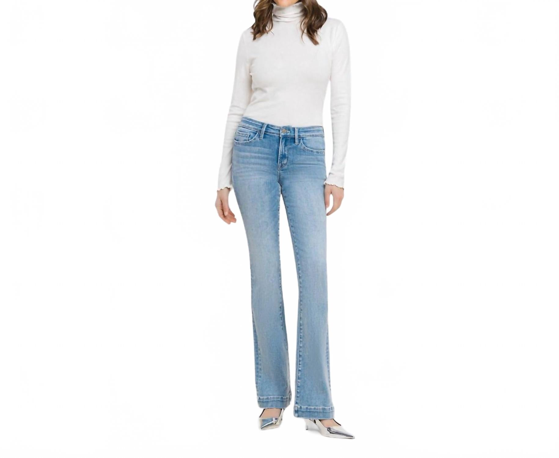 Mid Rise Bootcut Jean In Blue