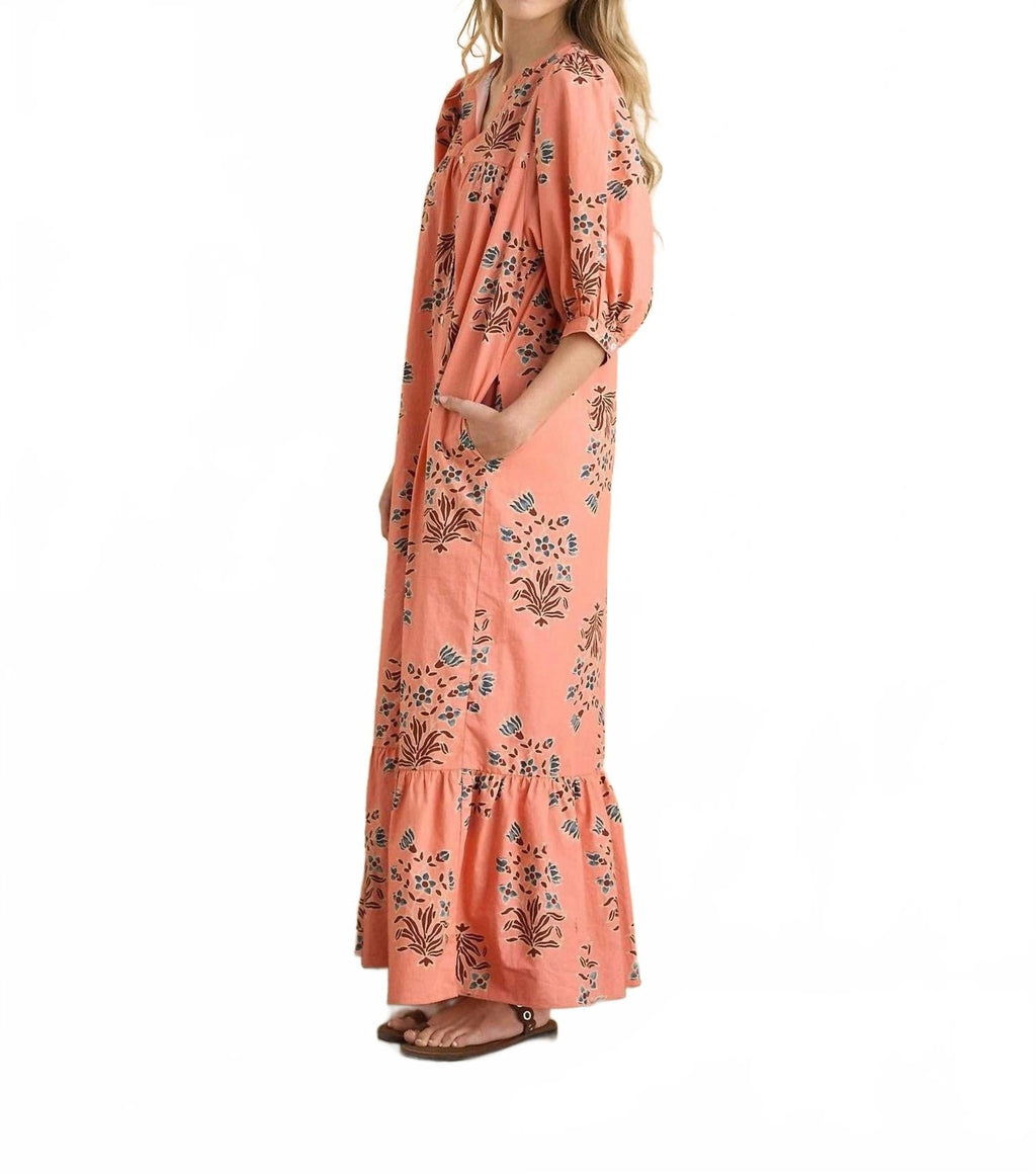 Sofia Dress In Coral