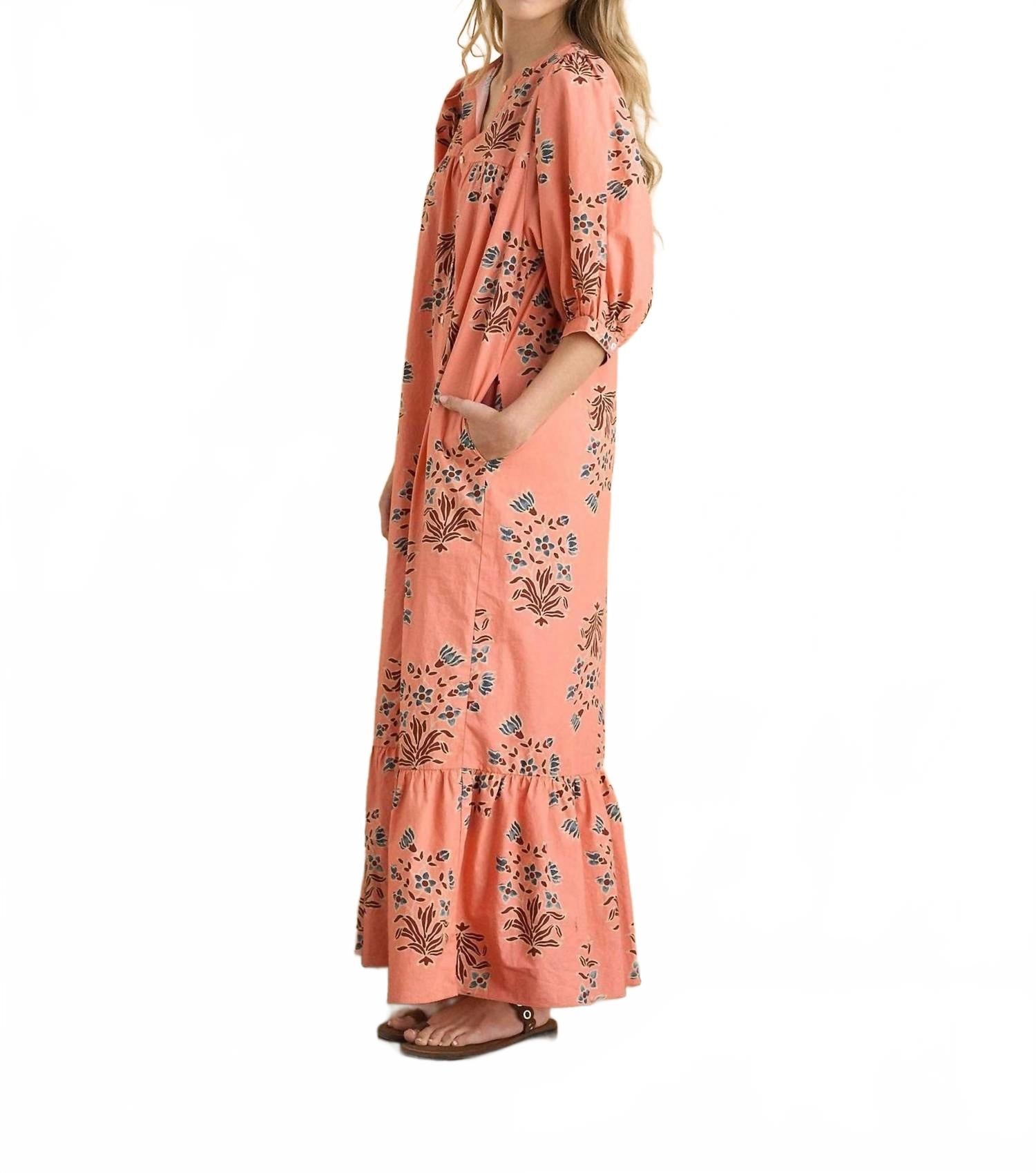 Sofia Dress In Coral