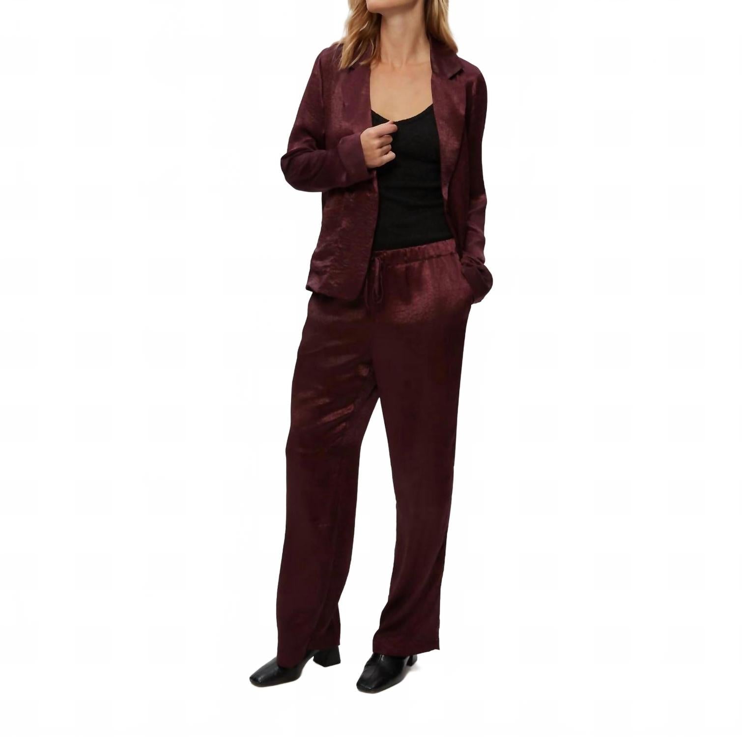 Sanji Drawstring Pant In Red