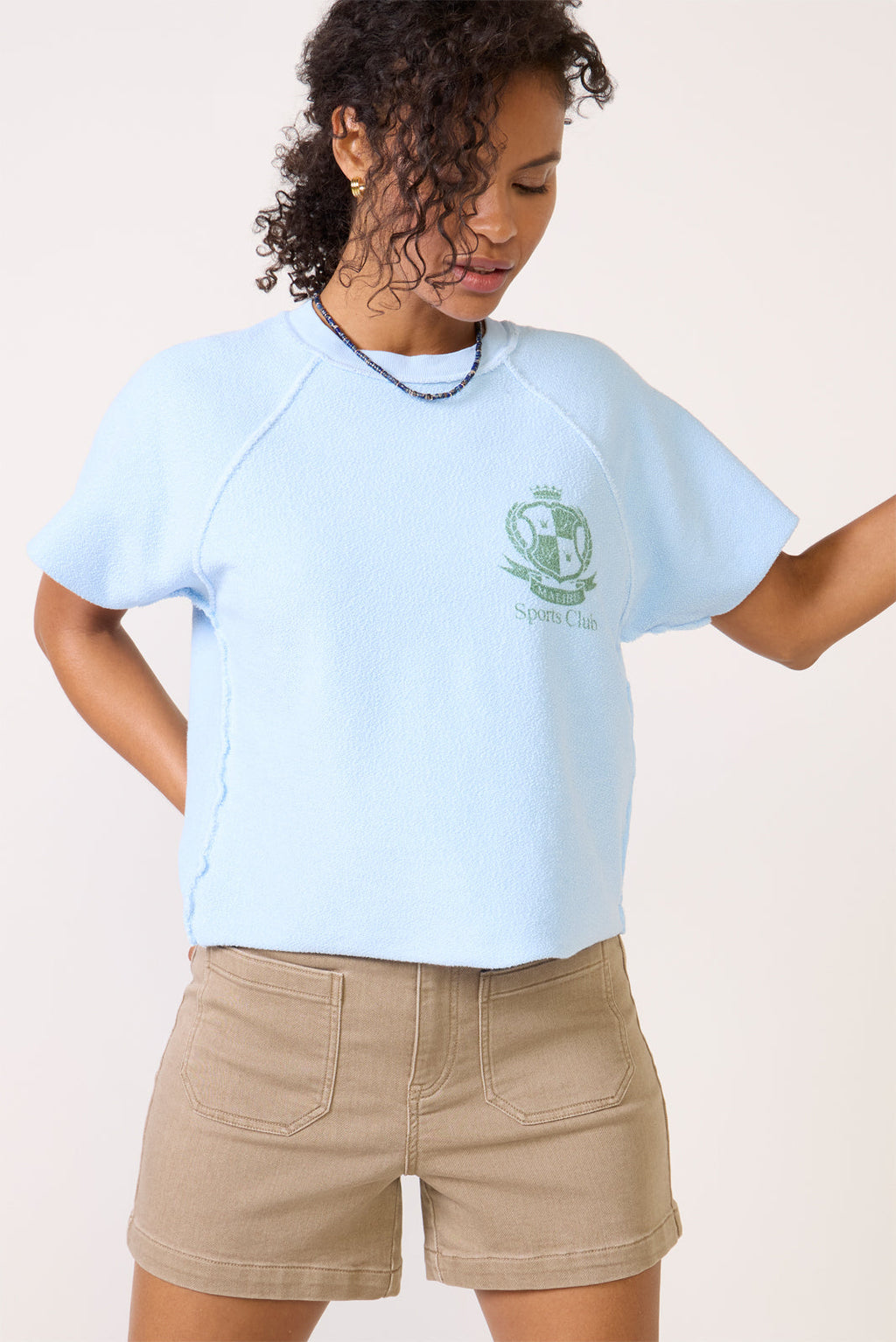 Women's Sports Club Cut Off Sweatshirt