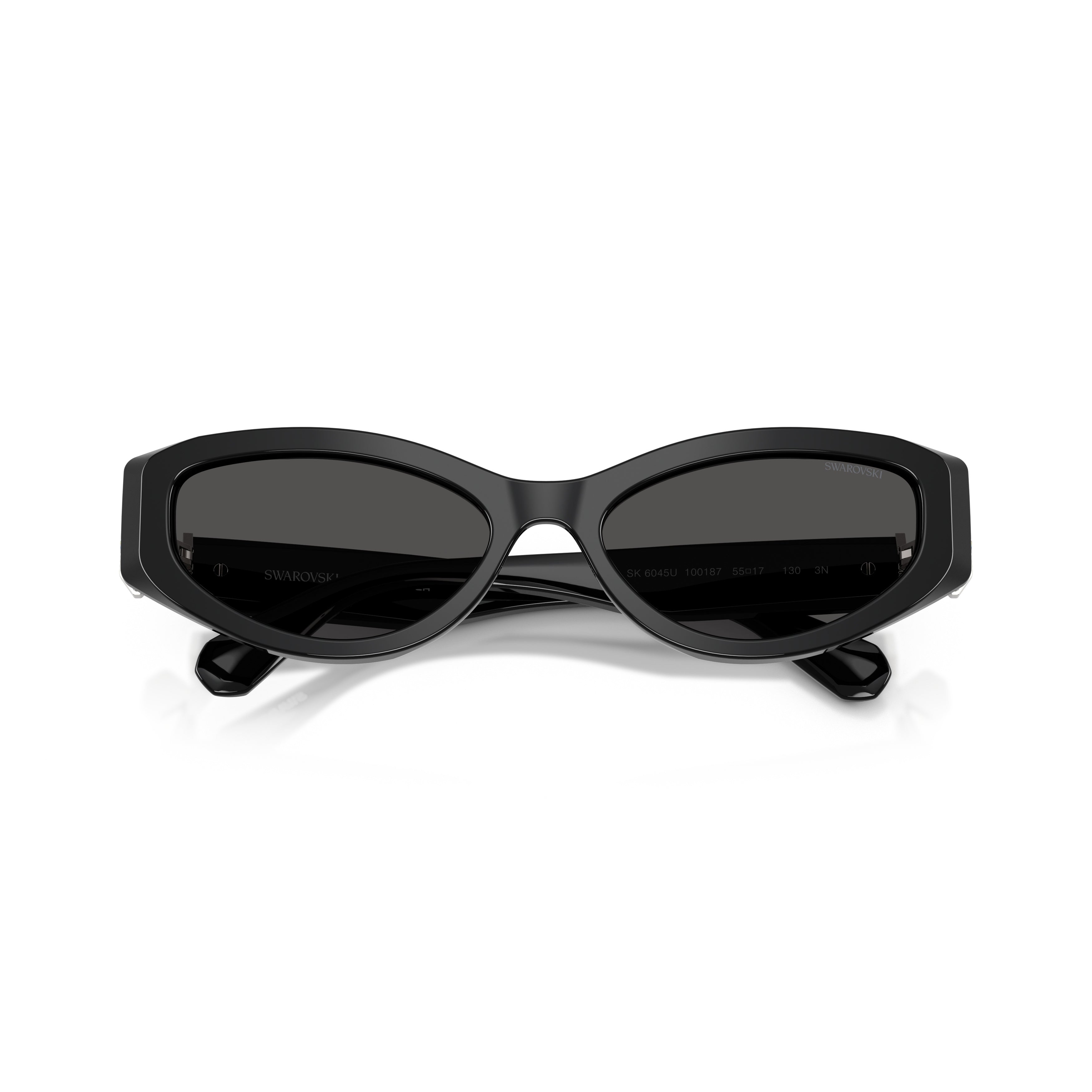 0Sk6045U Cat-Eye Sunglasses with Glossy Black Acetate Frame