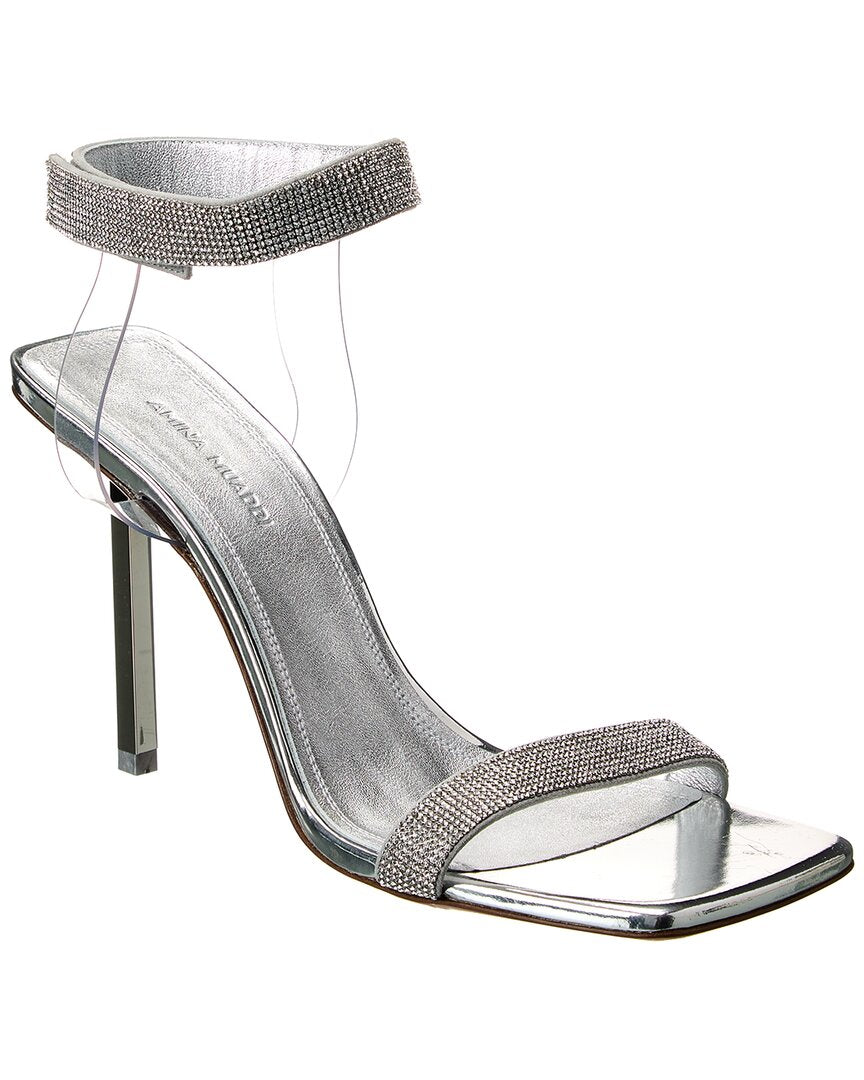 AMINA MUADDI Rih Vinyl & Leather Sandal