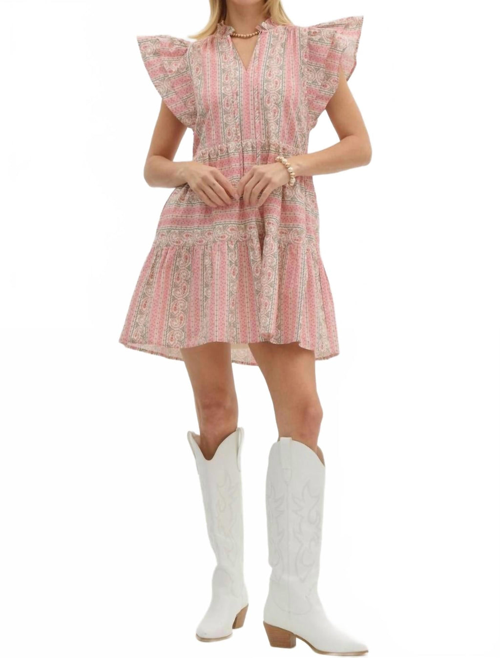 Macy Mini Dress In Pink