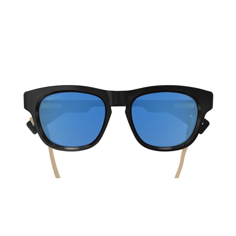 Gucci Sunglasses Square Full Rim, Black Frame And Brown Lens Gg1238S001