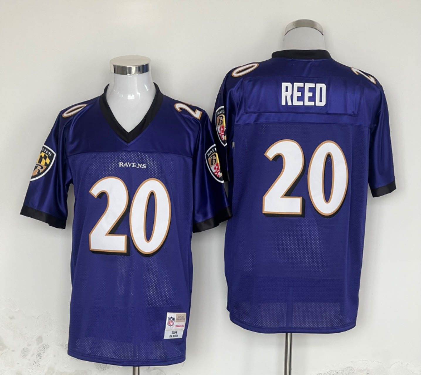 Men's Baltimore Ravens Ed Reed Mitchell & Ness Purple Legacy Replica Player jersey
