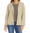 Long Sleeve French Terry Blazer In Eucalyptus