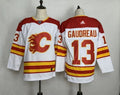 Men's Calgary Flames Johnny Gaudreau #13 White Breakaway jersey
