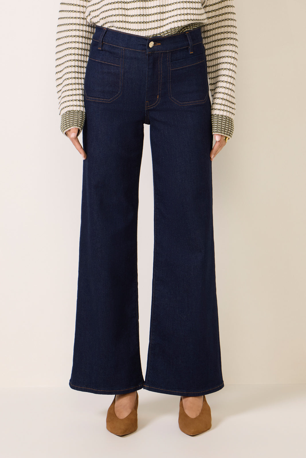 Women's Slim Palazzo Modernist Pocket Jeans