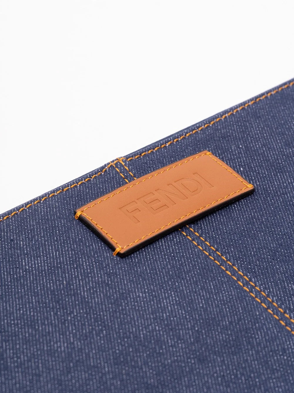 Fendi Men Flat Pouch Denim