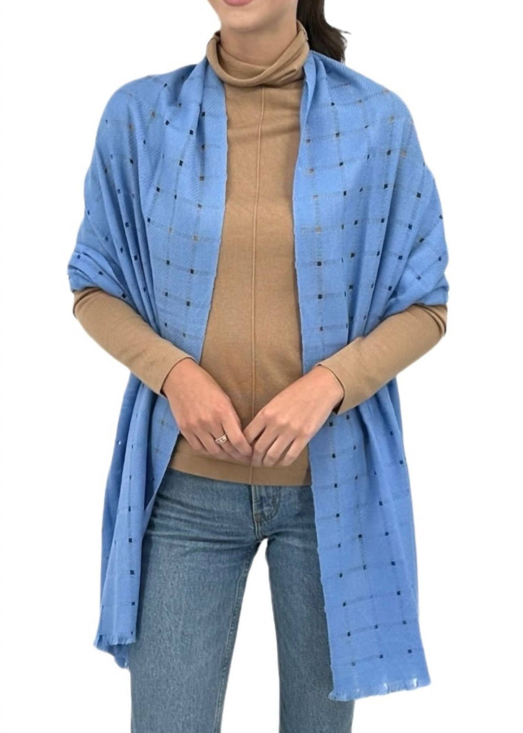 Open Weave Shawl In Como
