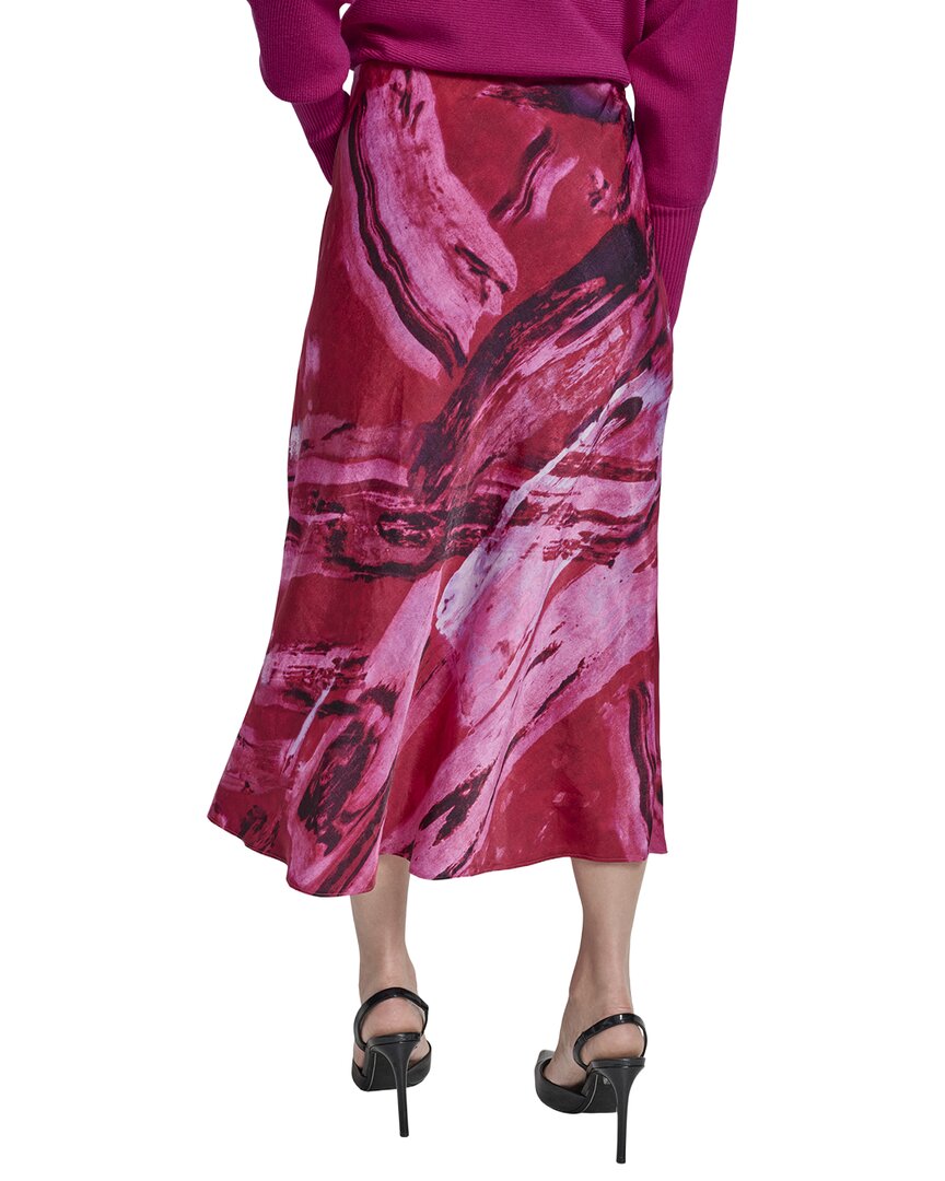 DKNY Printed Bias Skirt