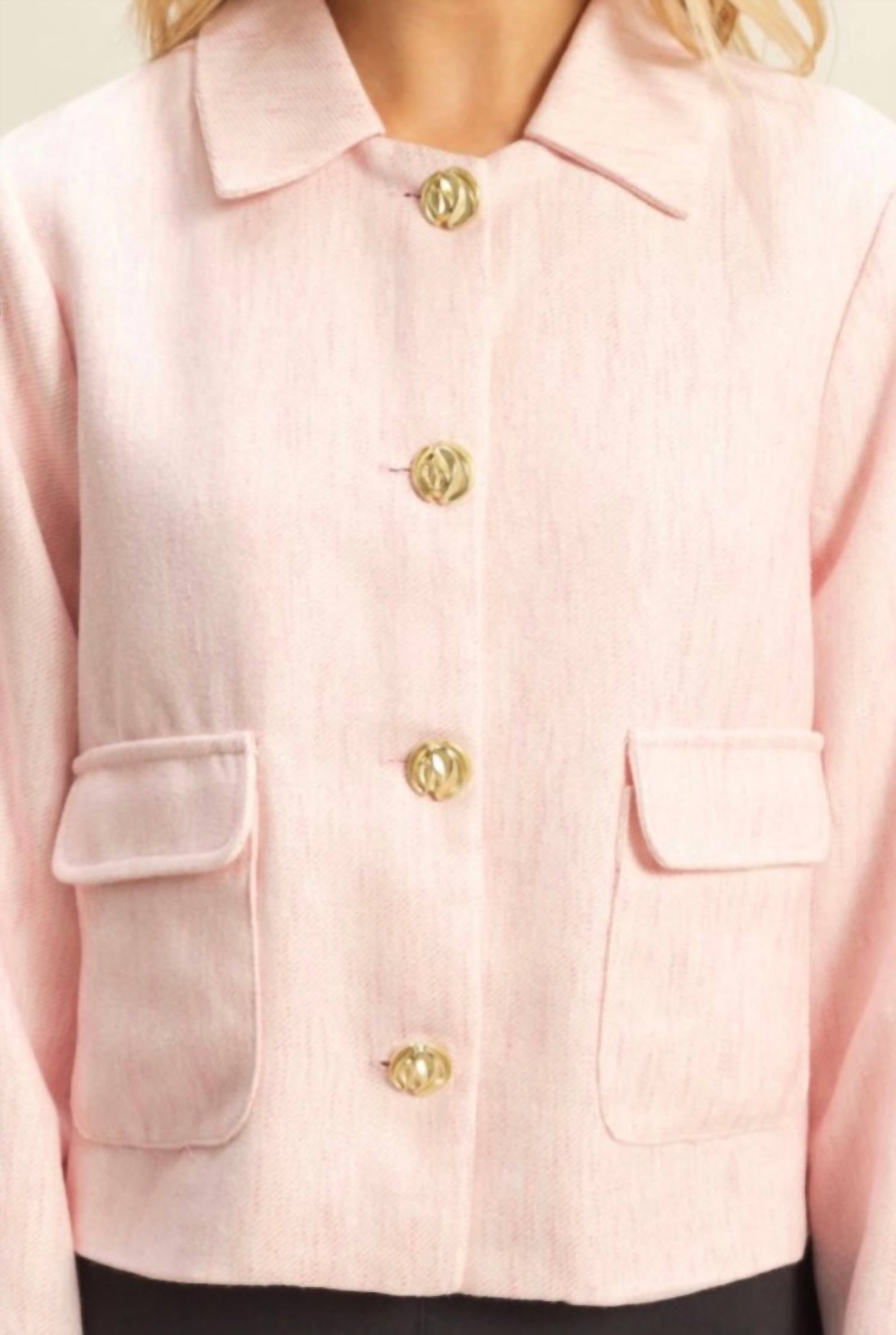 Oak & Thread Blazer In Blush