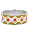 High polished (no plating) Stainless Steel Bangle with Epoxy in Multi Color