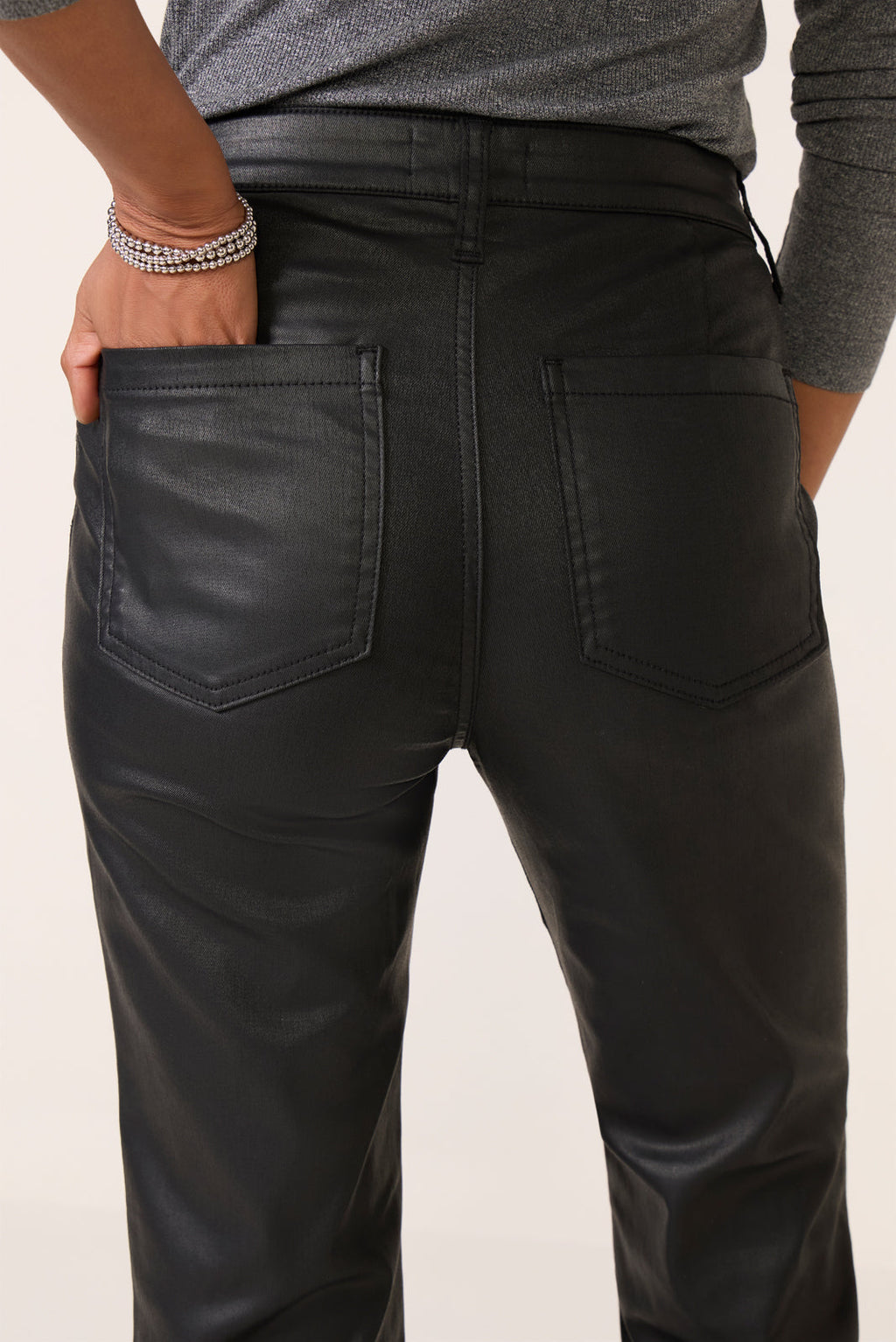 Women's Coated Kelsey w Zip Pants