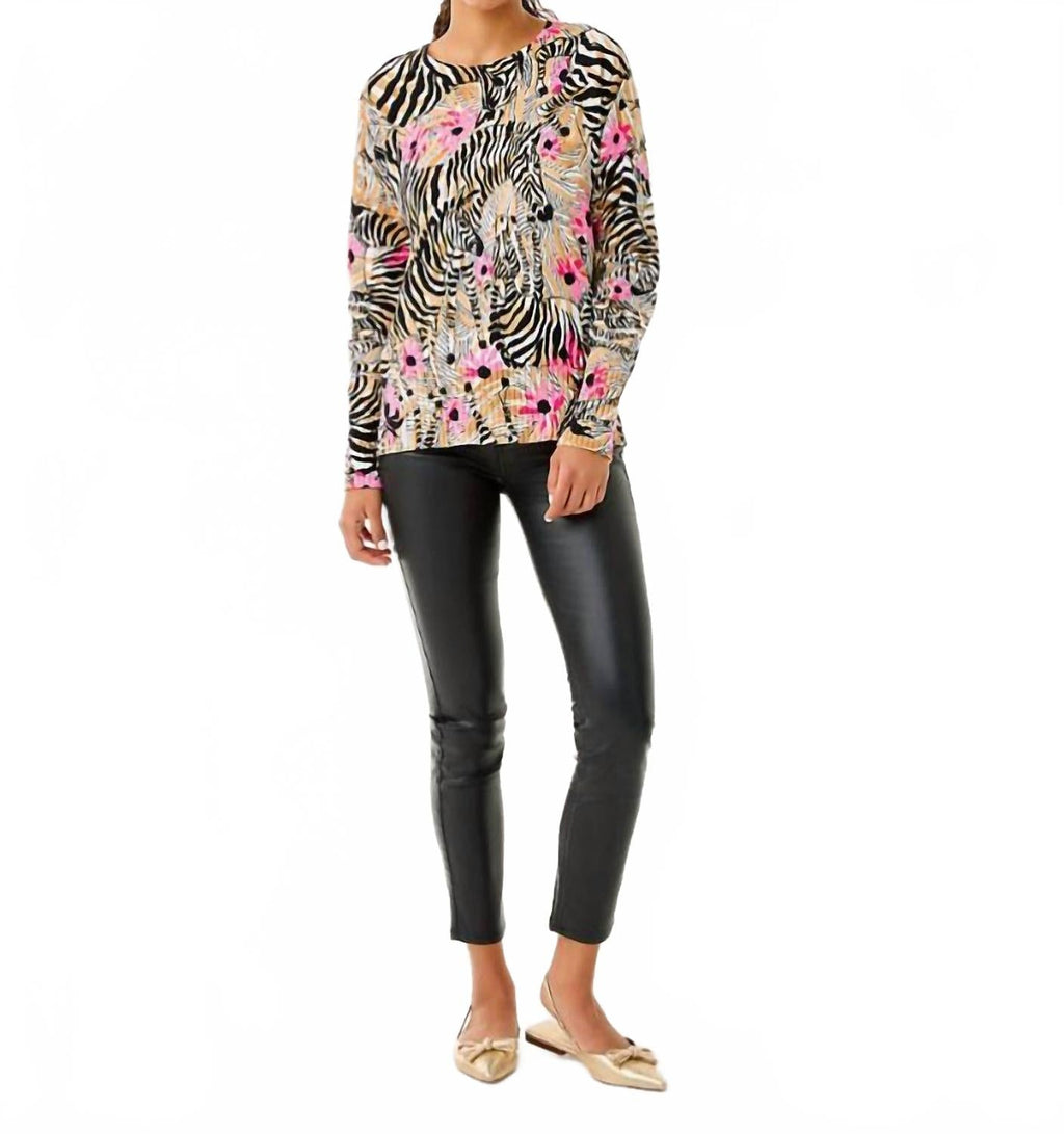 Salima Sweater In Rutabaga Elm Morocco