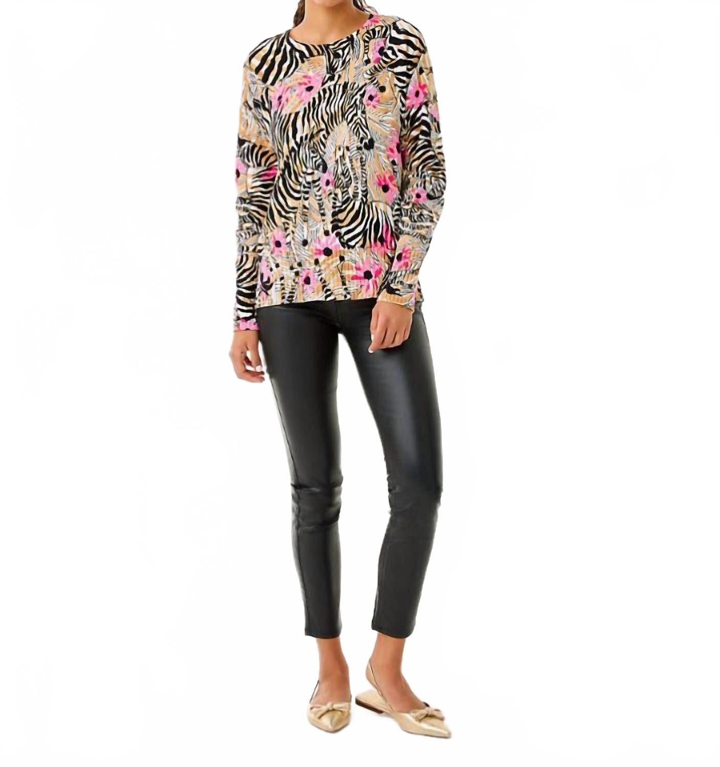 Salima Sweater In Rutabaga Elm Morocco
