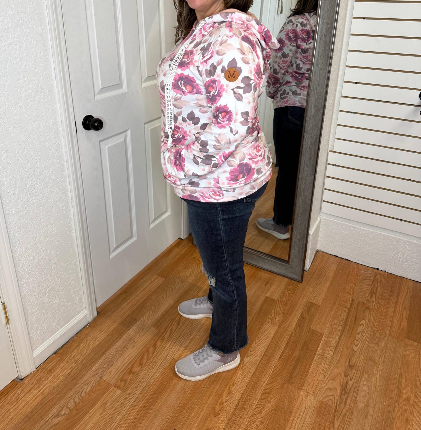 Hailey Pullover Hoodie In Autumn Blossom