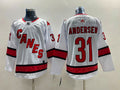 Men's Carolina Hurricanes Frederik Andersen #31 White Player jersey