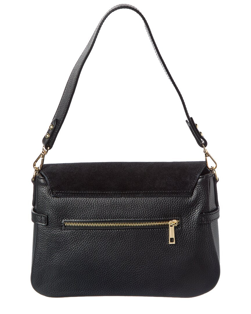 Isabella Rossetti Greta Suede & Leather Handbag