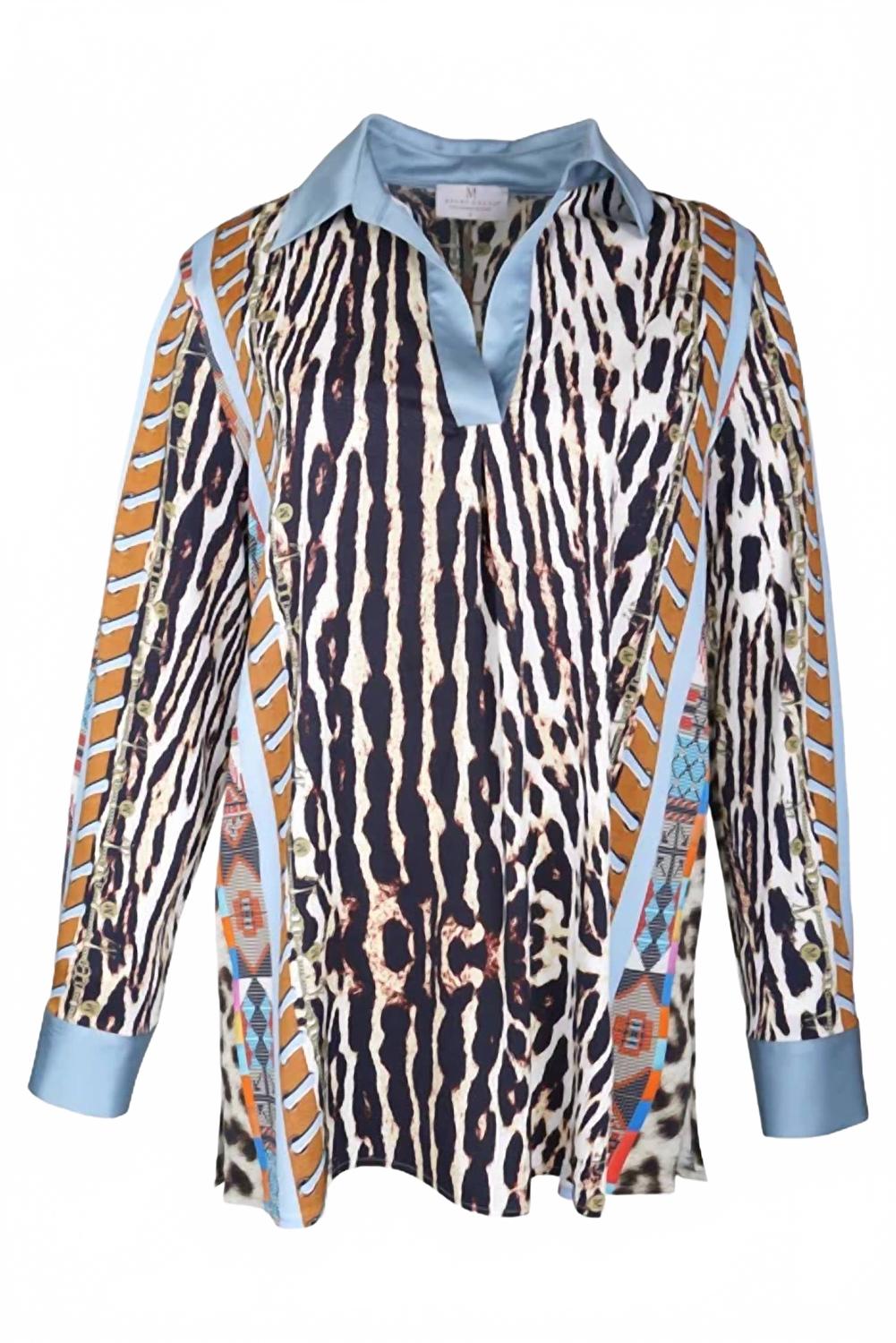 Women's Lausanne Blouse In Multi Animal