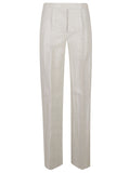 Straight-Leg Tailored Trousers With Subtle Crease
