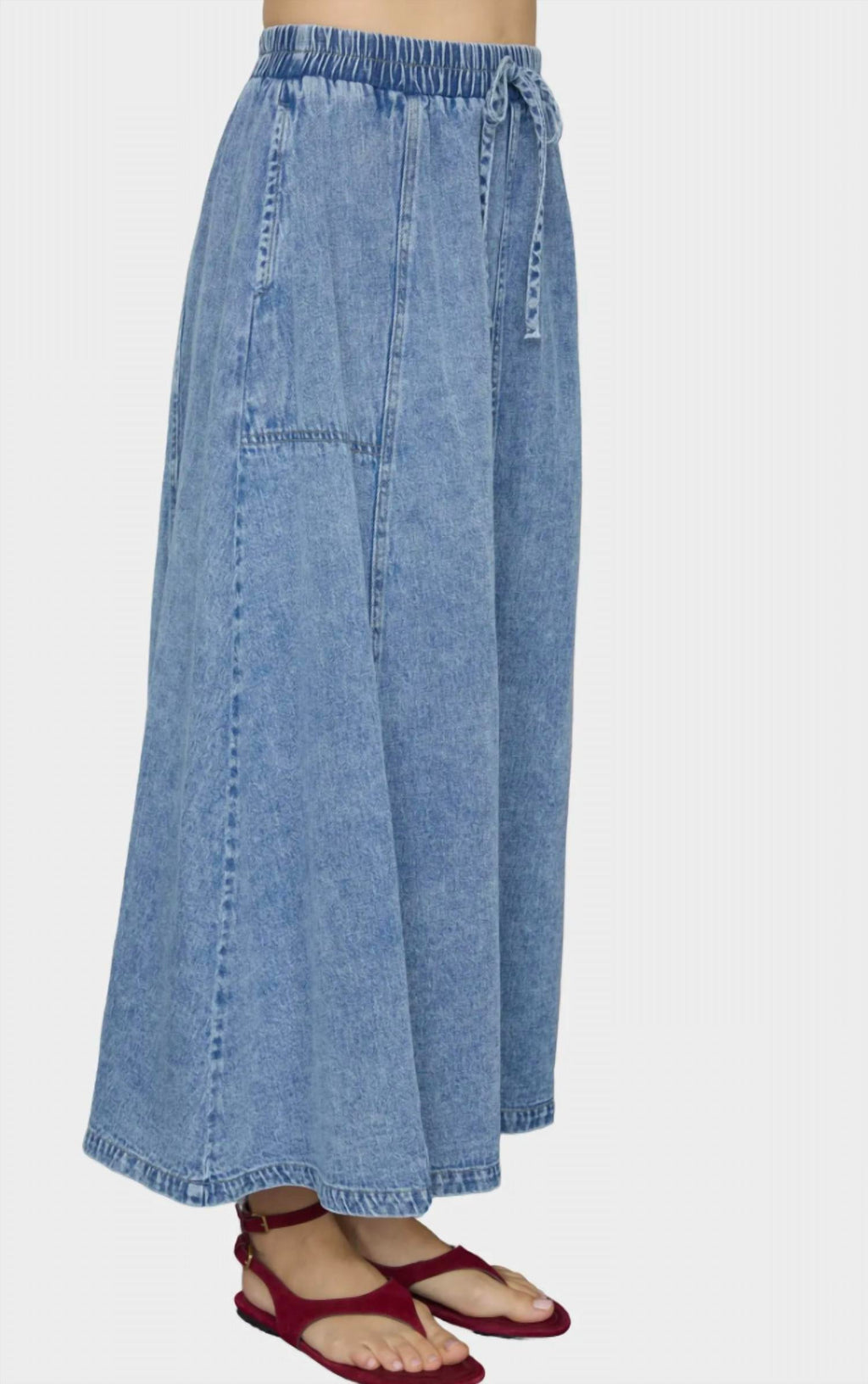 Everly Denim Skirt In Blue