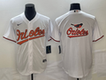 Men's Baltimore Orioles White Home Replica Team Jersey1
