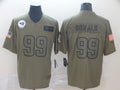 Men's Los Angeles Rams Aaron Donald #99 Brown Game Jersey1