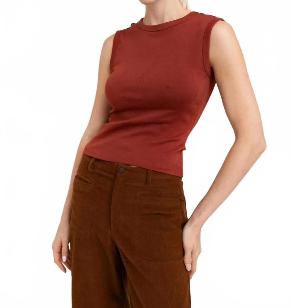Lydia Tank Top In Henna