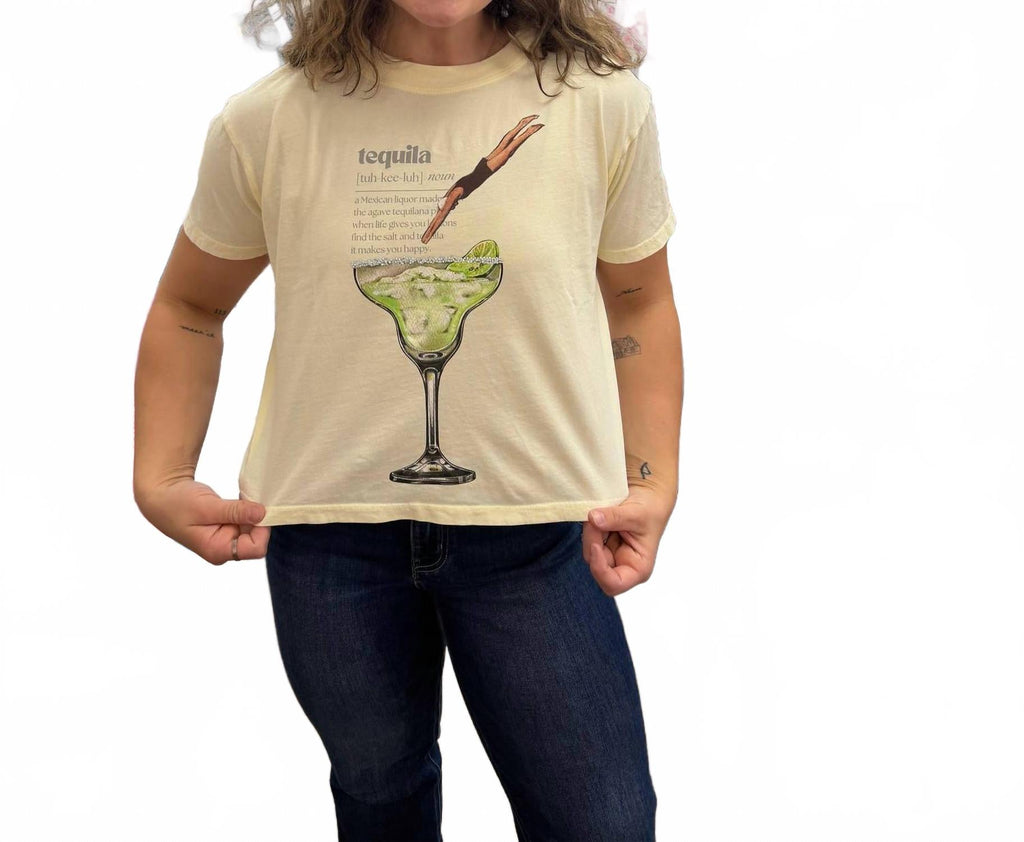Tequila Dive Tee In Beige