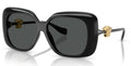 Women's Square Sunglasses In Black Dark Grey