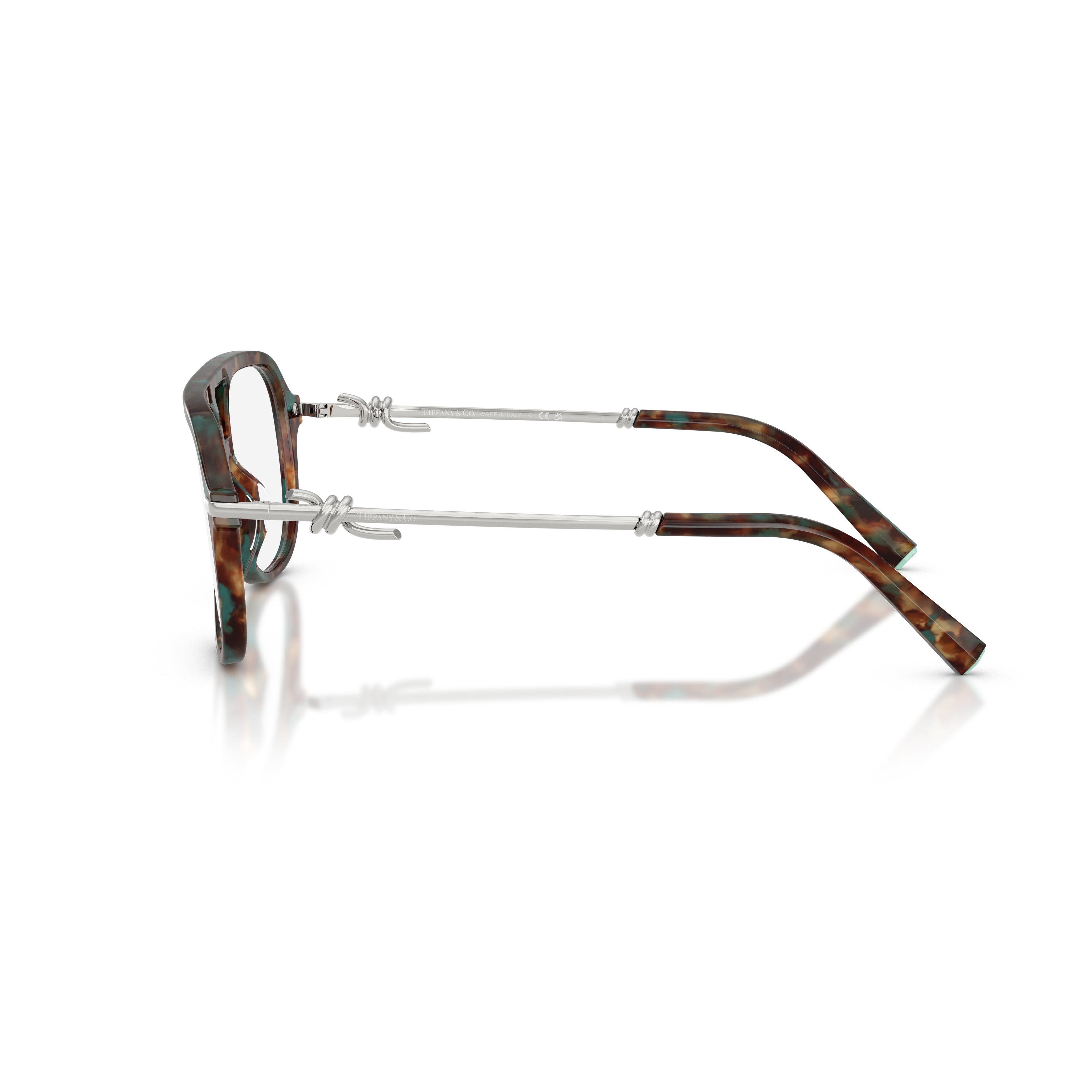0Tf2283 Aviator-Style Eyeglasses with Tortoiseshell Acetate