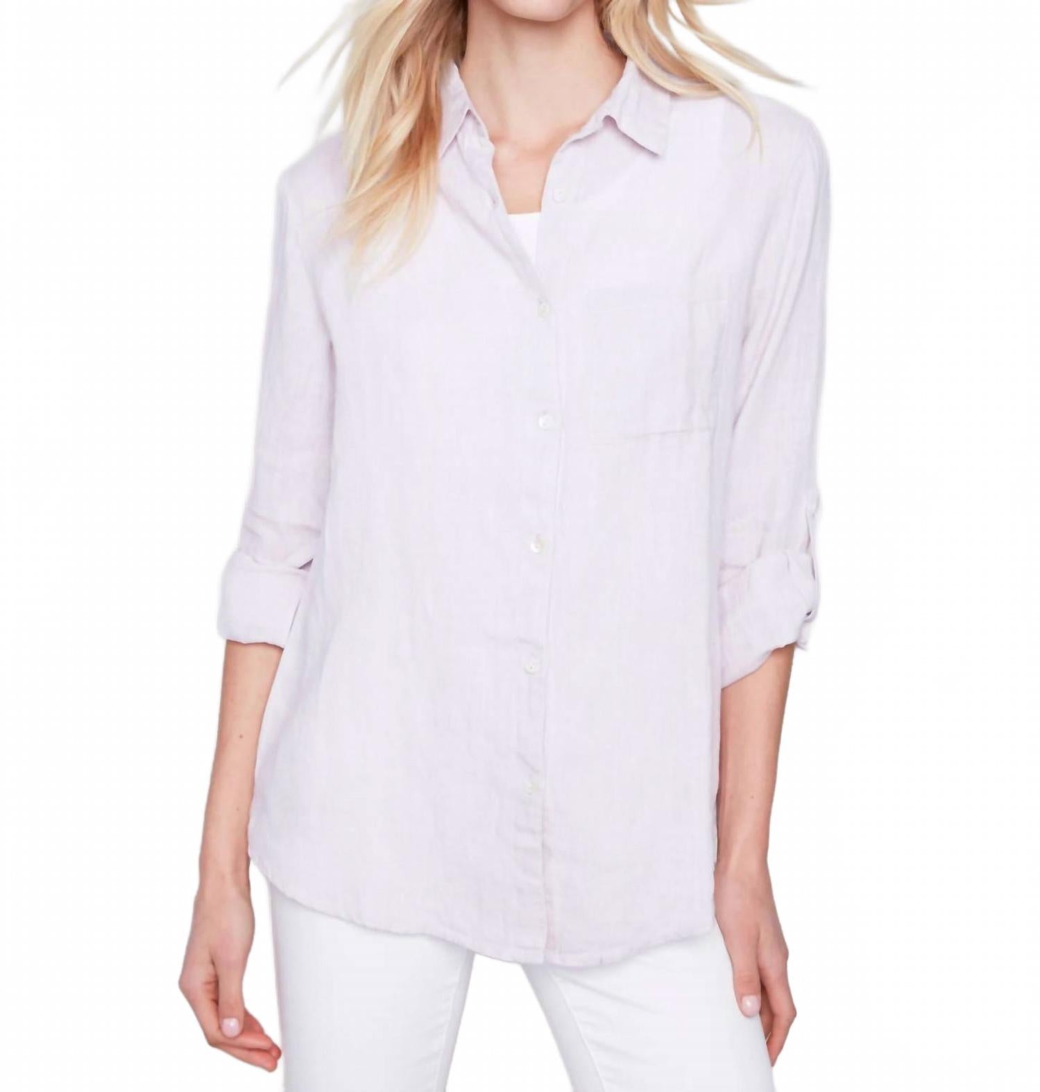 Jacquard Blouse In Lavender