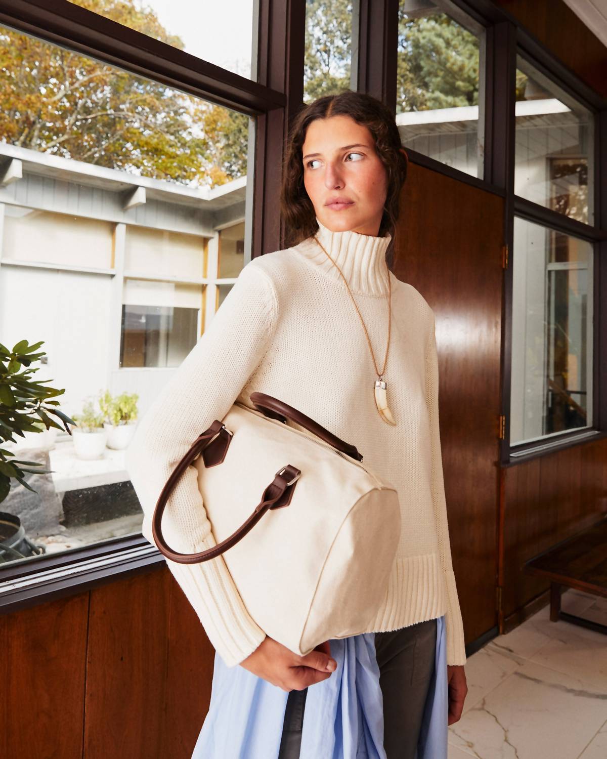The Louis Turtleneck Sweater In Cream