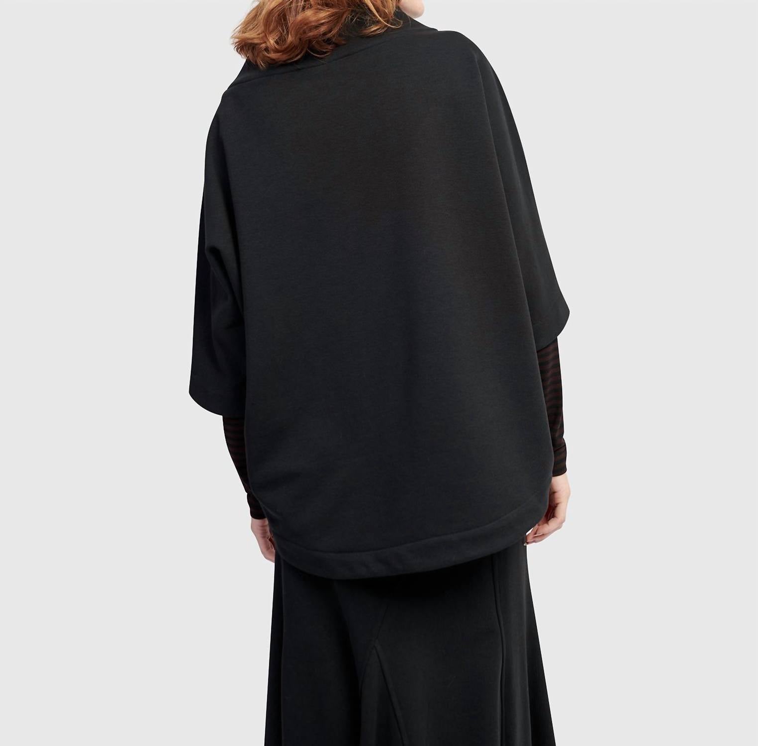 Urban Muff Pullover Top In Black