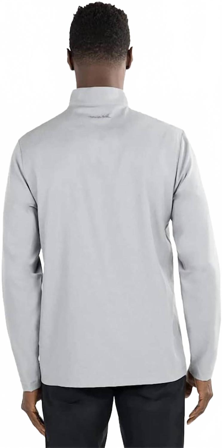 Taking On Water 1/4 Zip Jacket In Heather Sleet