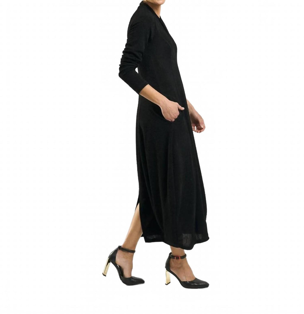 Elvira Cocoon Dress In Black
