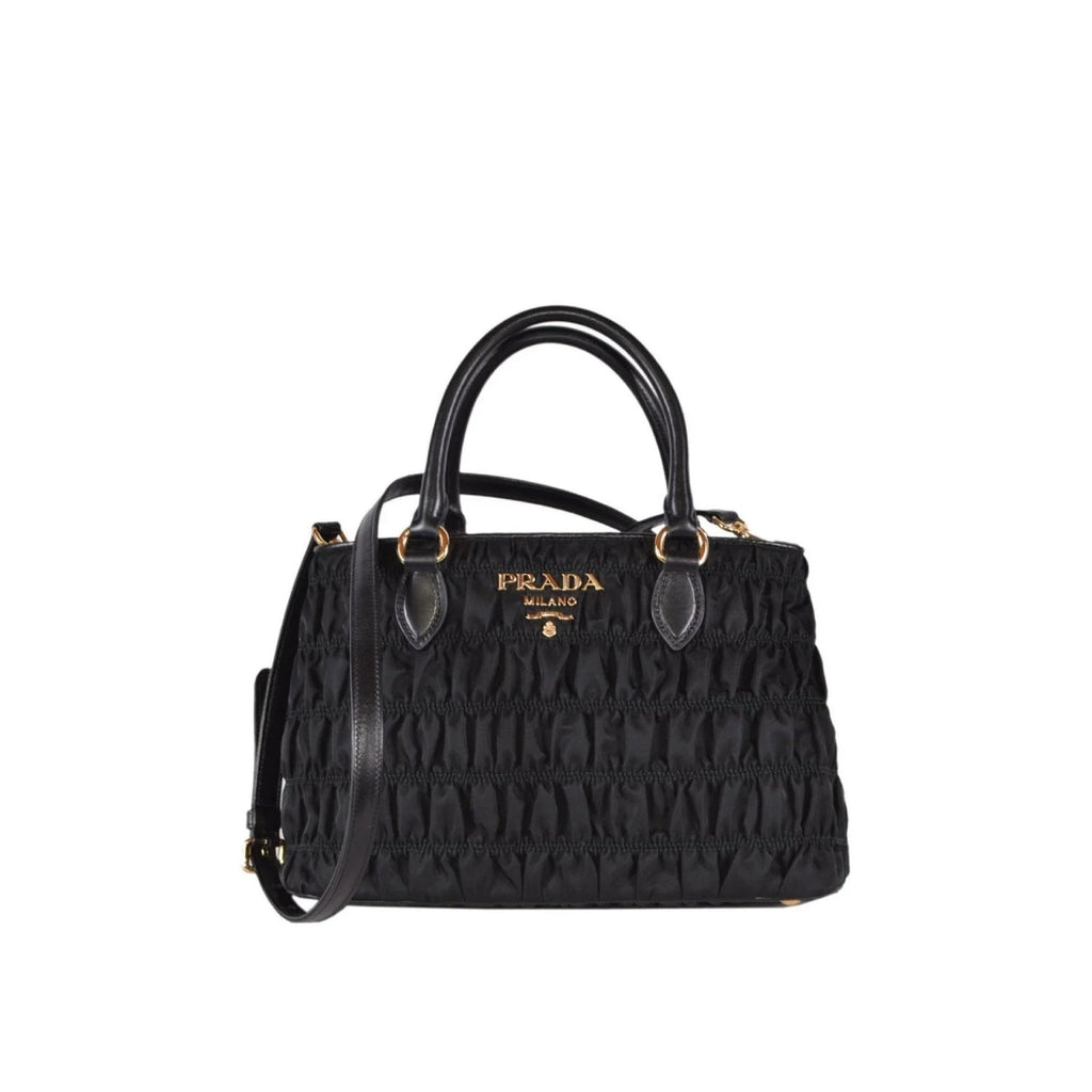Prada Gaufre Nylon Handbag Women