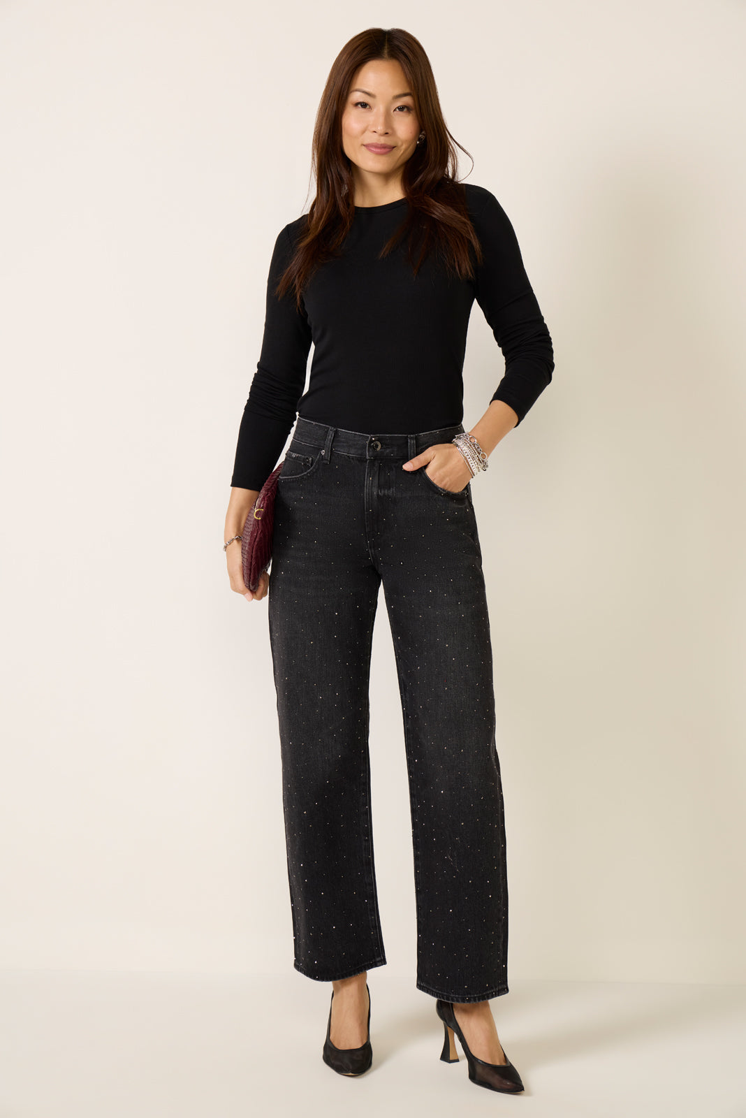 Women's Lexi Sparkle Barrel Jean