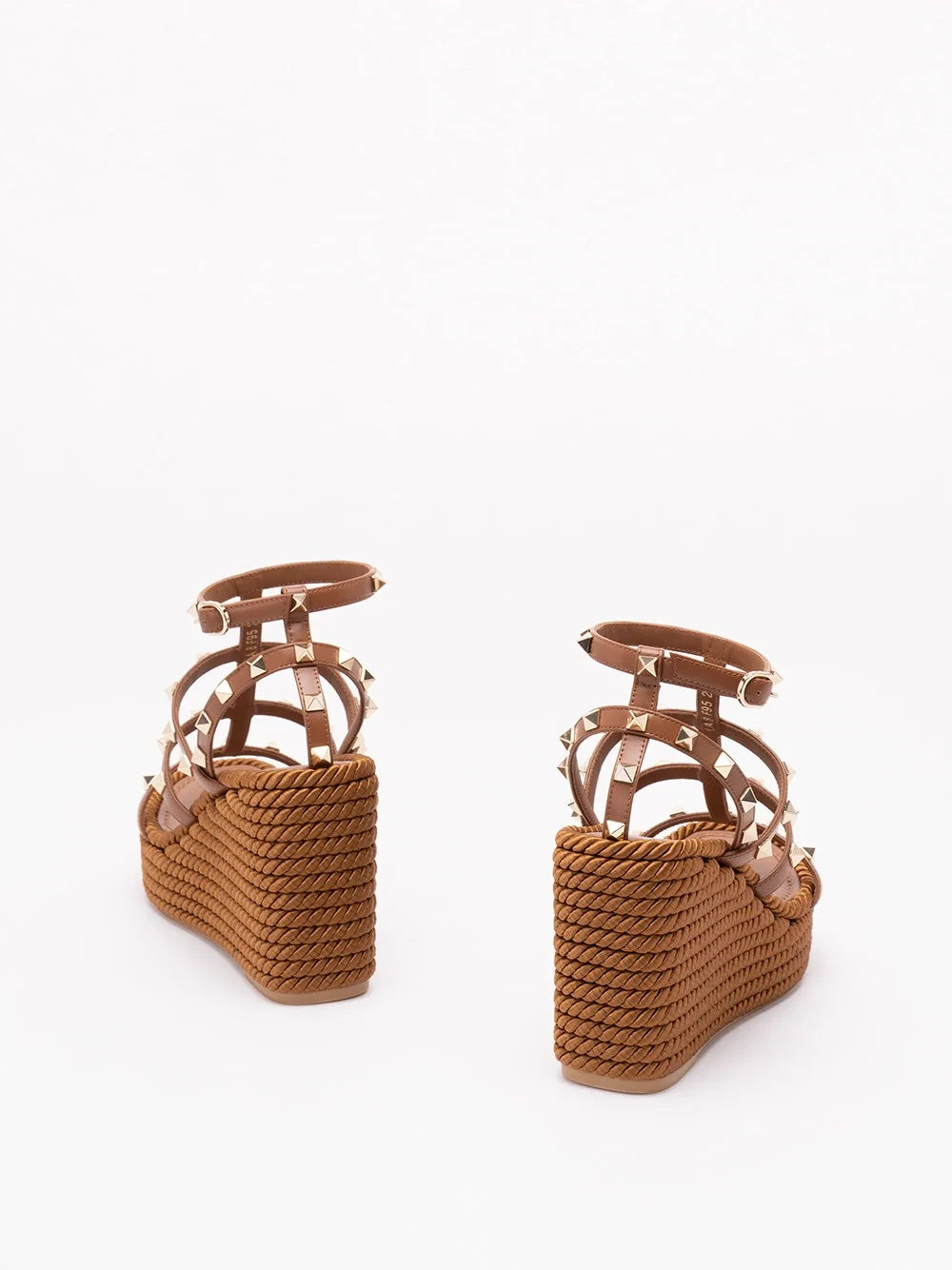 Valentino Garavani Women `Rockstud Torchon` Wedge Espadrillas