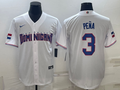 Men's 2023 World Baseball Classic #3 Jeremy Pena Dominican Republic White jersey